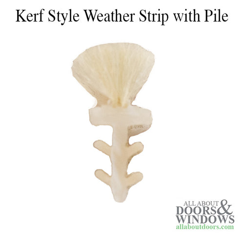 Kerf Style Weatherstrip with 1/4