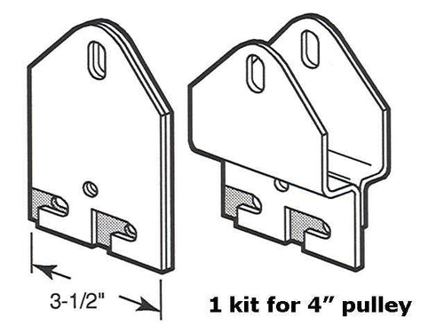 Hook Plate - Dual Spring - 4 inch Pulley - Hook Plate - Dual Spring - 4 inch Pulley