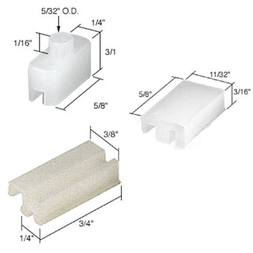 Repair Kit - Sliding Windows, Glides / Guides - Nylon - Repair Kit - Sliding Windows, Glides / Guides - Nylon