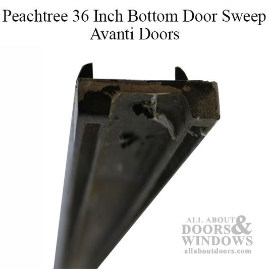 Peachtree 36 Inch Bottom Door Sweep for Avanti Doors - Black - DISCONTINUED