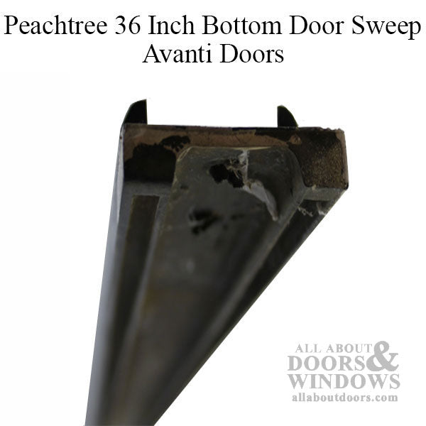 Peachtree 36 Inch Bottom Door Sweep for Avanti Doors - Black - DISCONTINUED - Peachtree 36 Inch Bottom Door Sweep for Avanti Doors - Black - DISCONTINUED