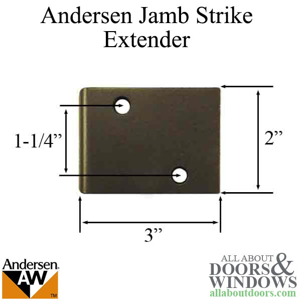 Andersen Jamb Strike Extender, 3