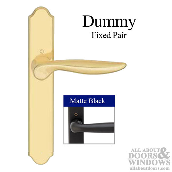 HOPPE Fixed Dummy Handle Set Toronto Lever No Key No Thumb-Turn Matte Black - HOPPE Fixed Dummy Handle Set Toronto Lever No Key No Thumb-Turn Matte Black