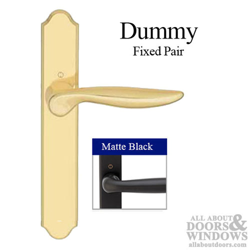 HOPPE Fixed Dummy Handle Set Toronto Lever No Key No Thumb-Turn Matte Black - HOPPE Fixed Dummy Handle Set Toronto Lever No Key No Thumb-Turn Matte Black