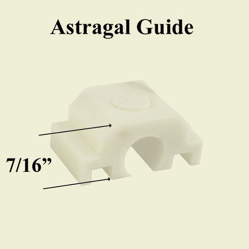 Guide, T-Astragal Flush Bolt, Open Face Plastic -  White - Guide, T-Astragal Flush Bolt, Open Face Plastic -  White