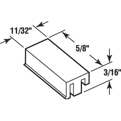 Top Guide - Sliding Windows, Glides / Guides - Nylon - Top Guide - Sliding Windows, Glides / Guides - Nylon