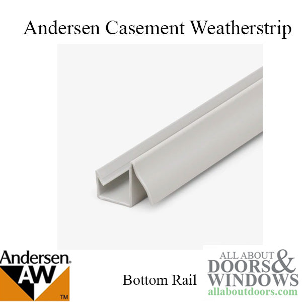 Andersen Primed Casement Windows, Weatherstrip Bottom Rail - Unit NO. WX1(77) - Andersen Primed Casement Windows, Weatherstrip Bottom Rail - Unit NO. WX1(77)