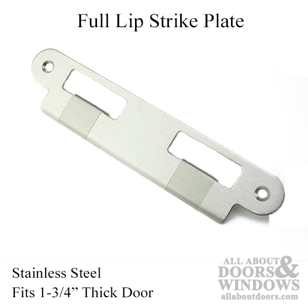 Strike Plate, 45mm Latch & Deadbolt, 1-3/4 Door - Satin Nickel - Strike Plate, 45mm Latch & Deadbolt, 1-3/4 Door - Satin Nickel