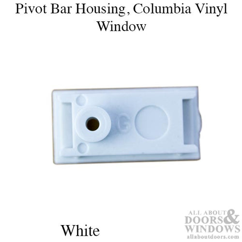 Pivot Bar Housing, Columbia vinyl window - White - Pivot Bar Housing, Columbia vinyl window - White