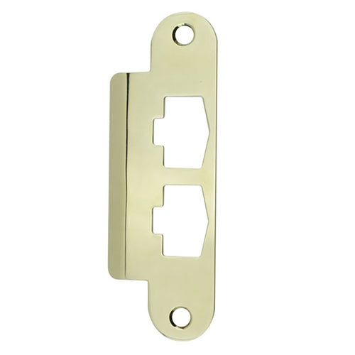 Andersen Strike Plate Cover, Active Door - Bright  Brass - Andersen Strike Plate Cover, Active Door - Bright  Brass