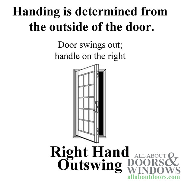 Peachtree French Door Mortise Lock Left Hand Inswing Mortise Lock - Peachtree French Door Mortise Lock Left Hand Inswing Mortise Lock