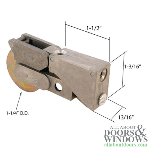 Slidng Door Roller For Fleetwood and Fullview Sliding Doors 1.25 Inch Steel Ball Bearing Wheel Metal Housing - Slidng Door Roller For Fleetwood and Fullview Sliding Doors 1.25 Inch Steel Ball Bearing Wheel Metal Housing