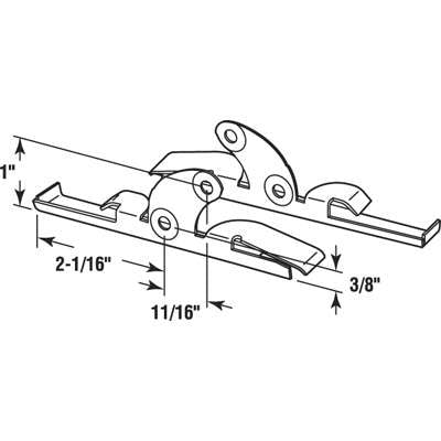 Clip, Louver/ Jalousie Window Glass 11/16 - 2 pack - Clip, Louver/ Jalousie Window Glass 11/16 - 2 pack
