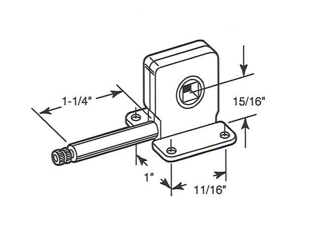 CENTER TORQUE   5/16 inch SQUARE - CENTER TORQUE   5/16 inch SQUARE