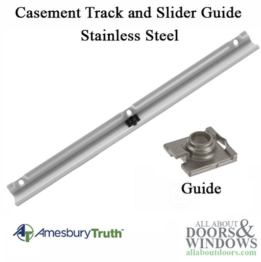 Truth 11576.00.0520 Maxim Encore Casement Track and Slider Guide - Stainless Steel