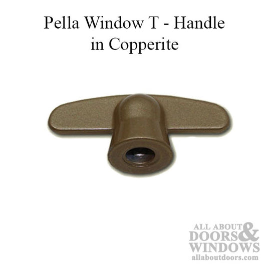 Pella Window T- Handle, Special 3/8 Spline - Choose Color