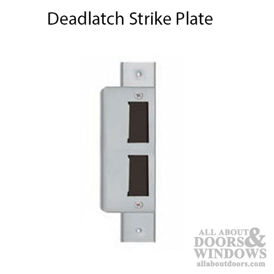 Deadlatch Strike Plate, Commercial Store Front Doors,  Double Hole