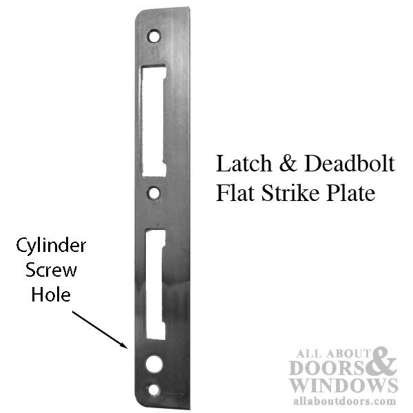 Weathershield Latch & Deadbolt Strike, Flat 1-5/16 x 9-5/16 - YDI - Weathershield Latch & Deadbolt Strike, Flat 1-5/16 x 9-5/16 - YDI