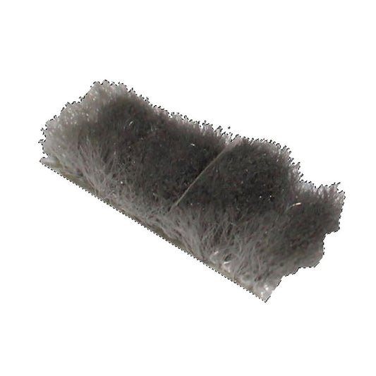 Weatherstrip For Commercial Doors .350 Inch Backing .450 Inch Pile Grey Storefront Seal