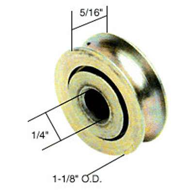 Roller Only, 1-1/8 Diameter, Steel wheel - Roller Only, 1-1/8 Diameter, Steel wheel