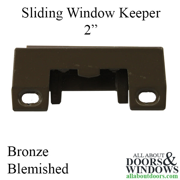 Blemished Bronze Sliding Window Keeper - 2