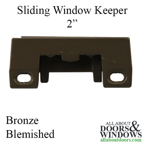 Blemished Bronze Sliding Window Keeper - 2