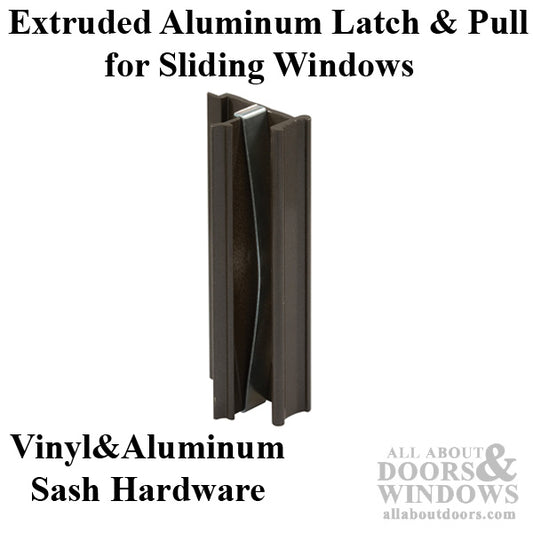 Latch and Pull - Vinyl and Aluminum Sash Hardware, Extruded Aluminum - Bronze