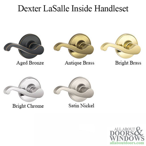 Dexter LaSalle JH59-619 Left Hand Inside Handleset - Satin Nickel - Dexter LaSalle JH59-619 Left Hand Inside Handleset - Satin Nickel