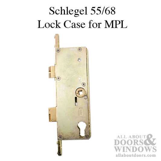 Schlegel 55/68 Mortise Lock Case only, Active  Euro Version - New Style