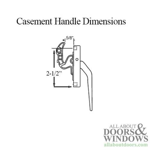 Acorn 4300 Series Casement Window Locking Handle - Bronze - Acorn 4300 Series Casement Window Locking Handle - Bronze