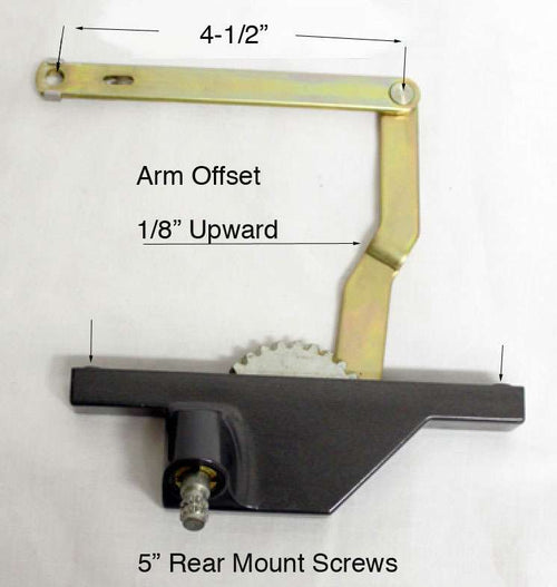 Rear Mount Dyad Operator, 4-1/2 inch holes, LH- C. Brz - Rear Mount Dyad Operator, 4-1/2 inch holes, LH- C. Brz