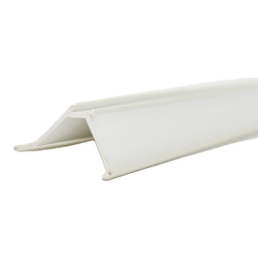 Vinyl Glazing Bead, White, 3 line, 6'