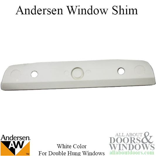 Shim / Spacer,  5/8 x 3-1/2  Sash Lock keeper - white