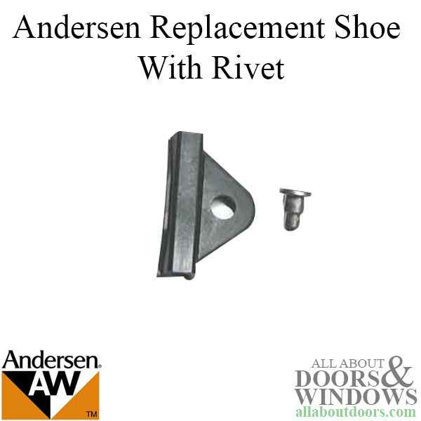 Andersen Shoe With Rivet Replacement Black Plastic Shoe For Casement Operators - Andersen Shoe With Rivet Replacement Black Plastic Shoe For Casement Operators