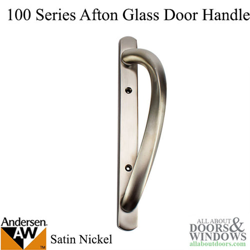 Andersen 100 Series Afton Sliding Door Handle - Satin Nickel - Andersen 100 Series Afton Sliding Door Handle - Satin Nickel