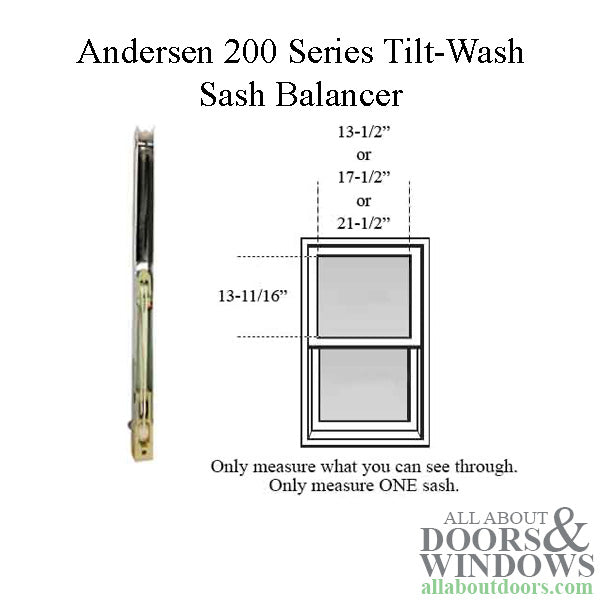 Andersen 200 Series Tilt-Wash Double Hung Sash Balancer - M430 - Andersen 200 Series Tilt-Wash Double Hung Sash Balancer - M430