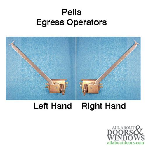 Pella Egress Casement window Operator, Straight arm - Right Hand - Pella Egress Casement window Operator, Straight arm - Right Hand