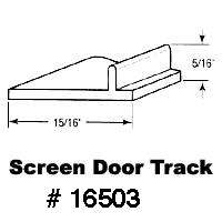 Screen Track for Vinyl door,  White  plastic - Unavailable - Screen Track for Vinyl door,  White  plastic - Unavailable