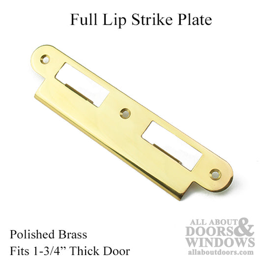 G-U Latch and Deadbolt Strike Plate Kit, Reversible, 1-3/4 Door - Choose Color