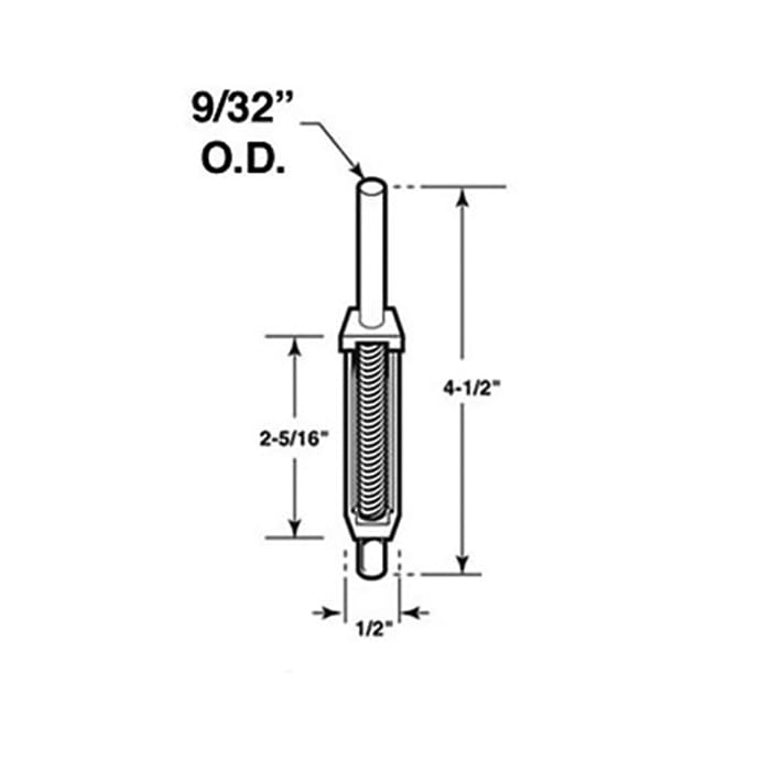 Peachtree Floataway Spring Loaded Top Pivot Rod - Peachtree Floataway Spring Loaded Top Pivot Rod