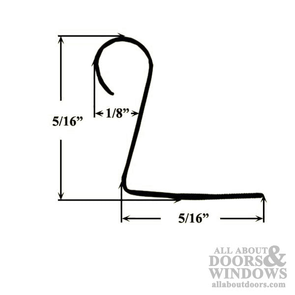 Seal Rite Rolled Metal Spring Tension Window Grid Clip 10 Pack - Seal Rite Rolled Metal Spring Tension Window Grid Clip 10 Pack