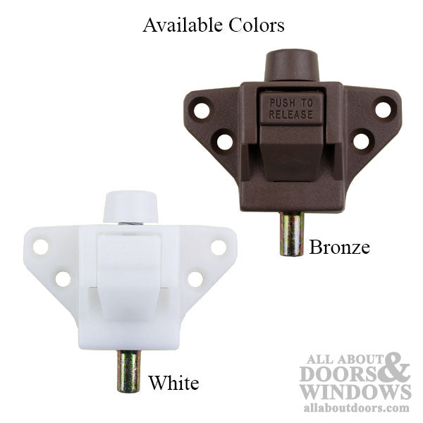 Auxiliary Spring Action Foot Bolt for Truth Triangular Patio Doors - Auxiliary Spring Action Foot Bolt for Truth Triangular Patio Doors