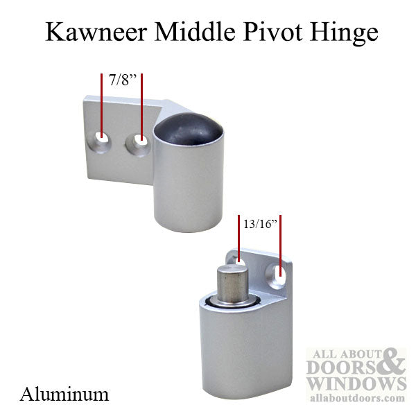 Kawneer intermediate / Middle Pivot Hinge - Aluminum - Kawneer intermediate / Middle Pivot Hinge - Aluminum