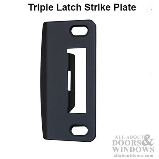 Multipoint lock strike plate, Adjustable tab - Oil Rubbed Bronze