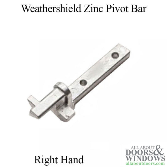 Weathershield Visions 3000 Zinc Pivot Bar, Right Hand