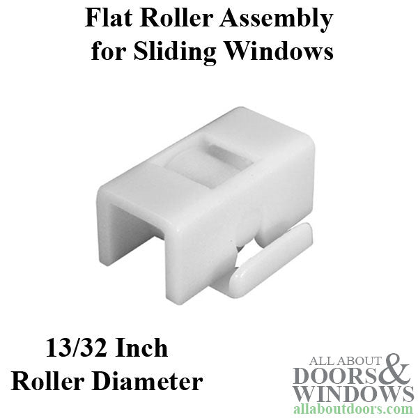 Roller Assembly (Flat) - Sliding Windows, Nylon - Roller Assembly (Flat) - Sliding Windows, Nylon