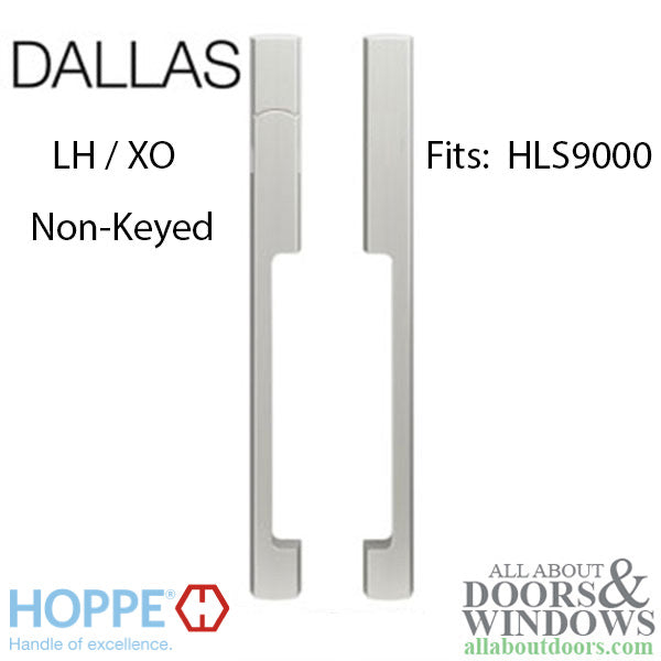 Dallas Non-Keyed Sliding Door handle sets, HLS9000 gears, LH, 1-3/4 Door - Dallas Non-Keyed Sliding Door handle sets, HLS9000 gears, LH, 1-3/4 Door