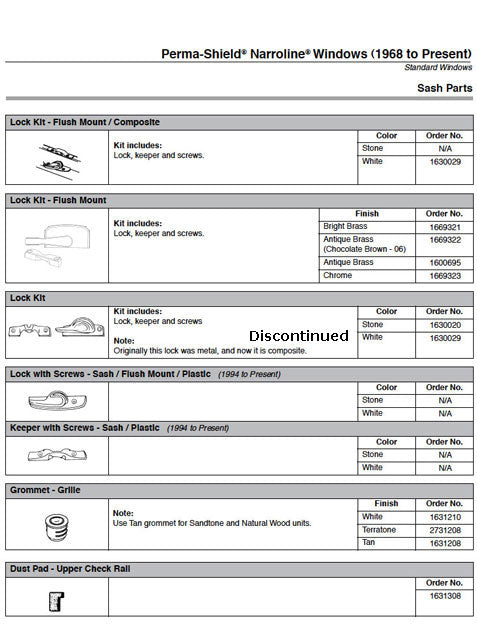 Andersen Grille Grommett / Bushing, Plug, Cap, Filler - White - Andersen Grille Grommett / Bushing, Plug, Cap, Filler - White
