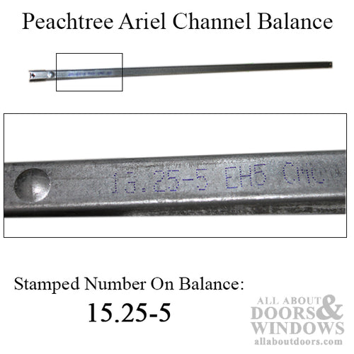 Peachtree Ariel 15-1/4-5 Channel Balance 3640 Non-Tilt Window - Peachtree Ariel 15-1/4-5 Channel Balance 3640 Non-Tilt Window