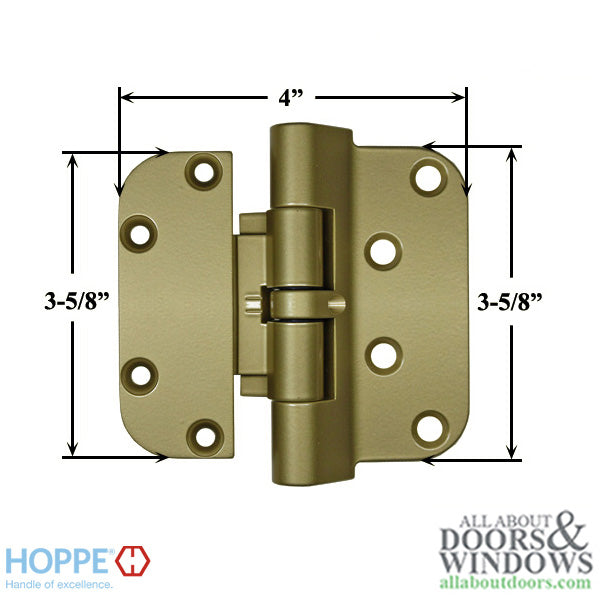 Hoppe F1713, 2009 Set Hinge, RHI / LHO - Gold - Hoppe F1713, 2009 Set Hinge, RHI / LHO - Gold